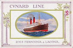 1912 Cunard Line RMS Franconia and Laconia