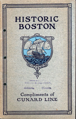 Service to Boston by the Cunard Line - 1914