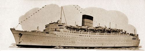 RMS Caronia of the Cunard Line.