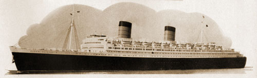 RMS Queen Elizabeth of the Cunard Line.
