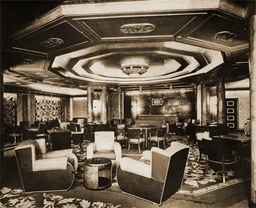 First Class Smoking Room on the RMS Caronia.