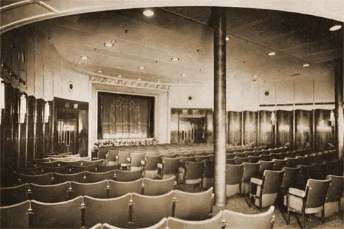 First Class Theatre on the RMS Caronia.