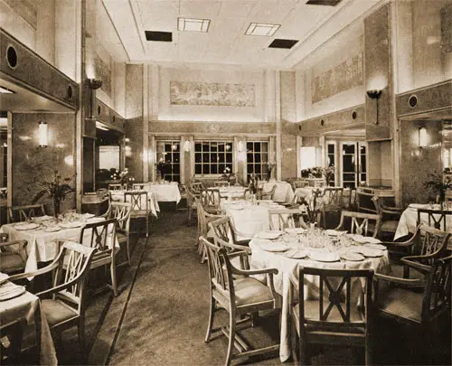 First Class Restaurant on the MV Britannic.