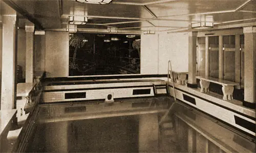 First Class Swimming Pool on the MV Britannic.