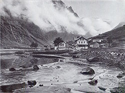Photo 110: View of the Village - The Viking Hotel and Café is at the center of the photograph.