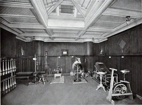 SS Prinzessin Victoria Luise Gymnasium. Photo 013, Northland Trips Book of Photographs, Hamburg-American Line, 1908.