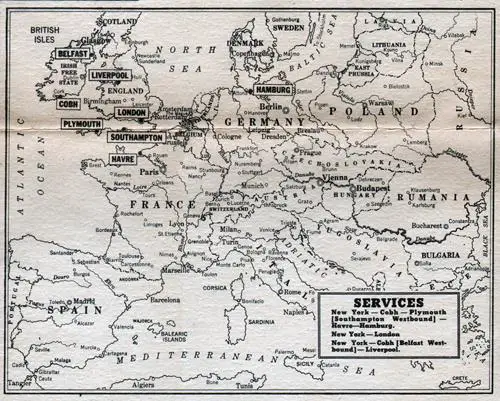 Map Of USL Services In Europe