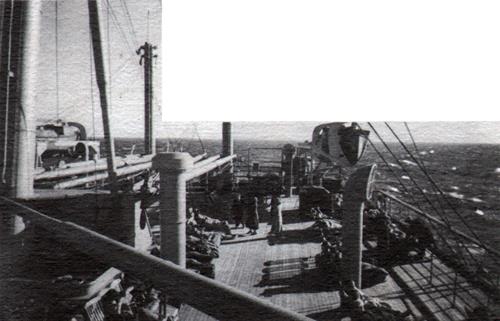 Looking Aft From The Boat Deck On The Manhattan
