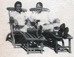 Mr And Mrs William Duncan Relax On Deck Chairs
