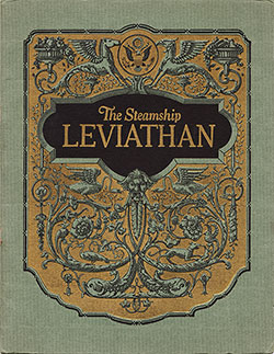 Front Cover of the 1923 Brochure - The Steamship Leviathan