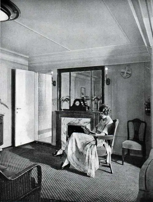 Woman Relaxing in her Suite