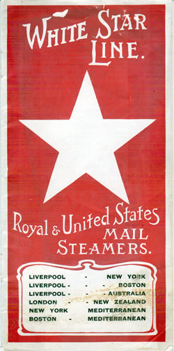 1907 White Star Line Brochure