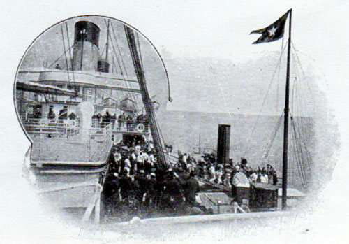Landing the Mails at Queenstown circa 1907.