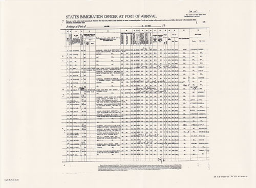 Second Part of Passenger Manifest