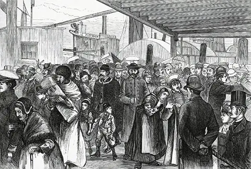 Immigrants Landing at Castle Garden in 1880,