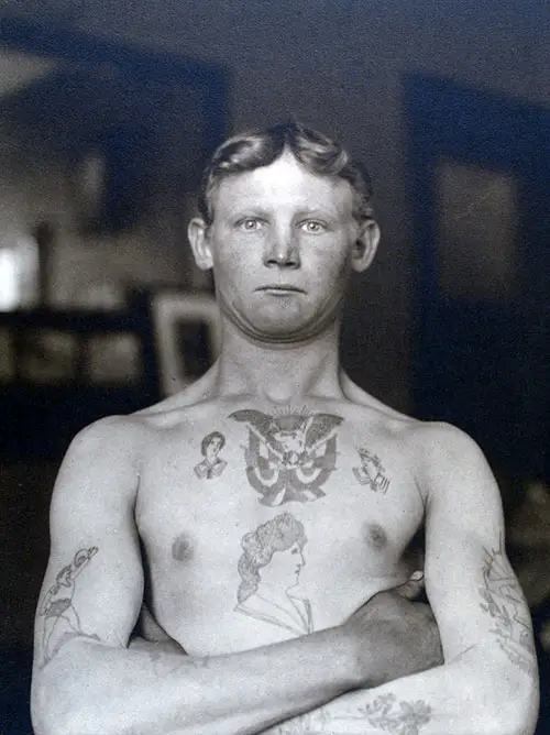 A Tottoed German Stowaway, 1911.