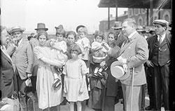 Frederick A. Wallis, Commissioner of Immigration Addresses Immigrants at Ellis Island 1921
