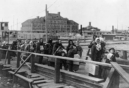 Immigrants Land at Ellis Island.