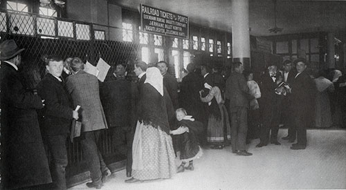 Railroad Ticket Office at Ellis Island