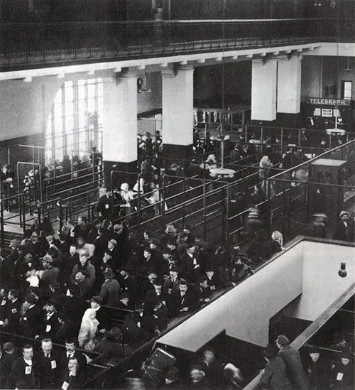 Registry Hall at Ellis Island.
