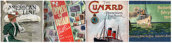 Steamship Lines Collage 1 - Transatlantic Ocean Liners and Other Worldwide Services