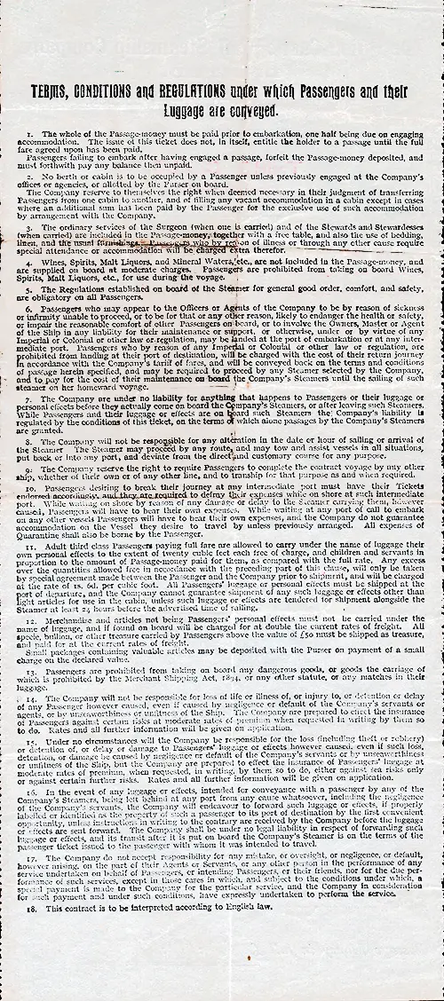 Terms and Conditions