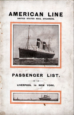 1914-10-17 Passenger Manifest - SS <em>Philadelphia</em>