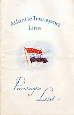 1928-07-07 Passenger Manifest for the SS Minnesota