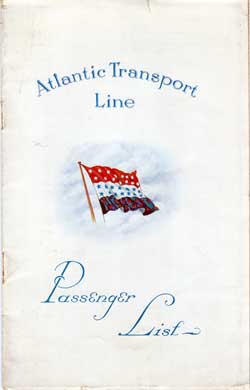 1927-12-17 Passenger Manifest for the SS Minnetonka