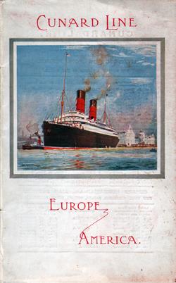 Front Cover, 1911-08-29 RMS Ascania Passenger List