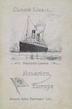 1912-05-28 Passenger Manifest for the SS Laconia