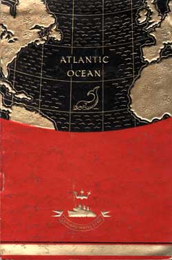 Passenger Manifest, RMS Samaria, August 1936, Cunard Line