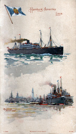 Passenger Manifest, SS Pennsylvania, Hamburg America Line, August 1906