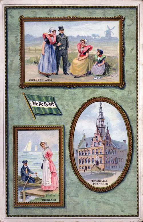 Back Cover, SS Nieuw Amsterdam Passenger List, 29 May 1915.
