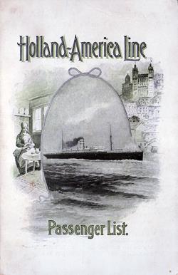Front Cover, 1904-07-02 TSS Potsdam Passenger List