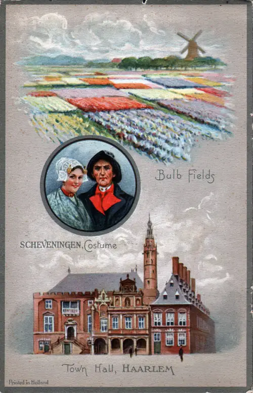 Back Cover, Passenger List, July 1935, TSS Veendam, Holland-America Line, New York to Rotterdam 
