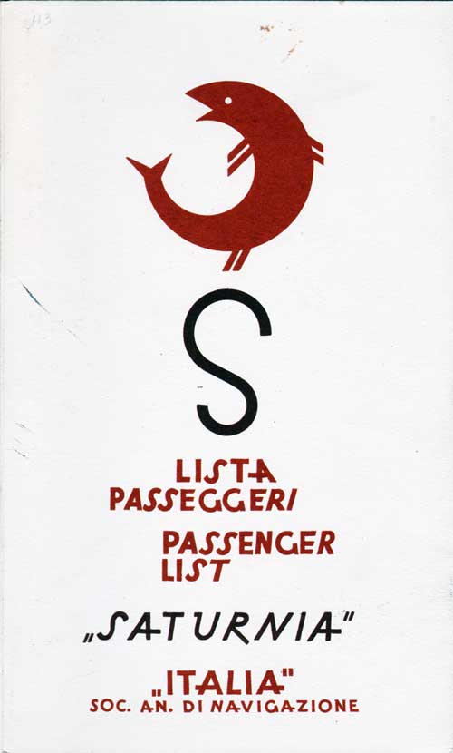 1949-07-22 SS Saturnia