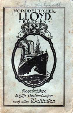 1923-05-12 Passenger Manifest for the SS Bremen