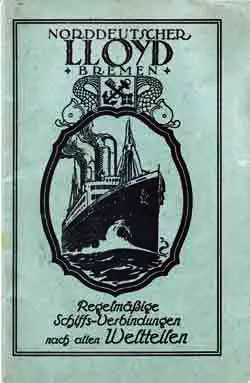 Passenger List, SS Derfflinger, Norddeutscher Lloyd, March 1928, Bremen to New York