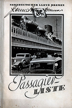 1936-06-13 Passenger Manifest for the SS Europa