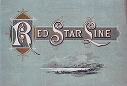 Passenger Manifest, Red Star Line Friesland, Cabin Passengers 1895