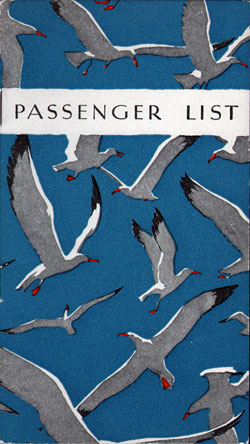 Passenger Manifest, SS Leviathan, United States Lines, November 1932, Bremen to New York