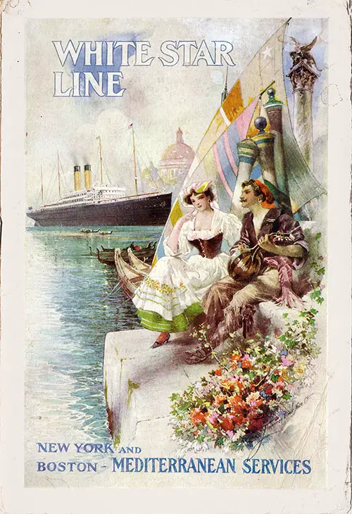 Passenger Manifest, SS Cretic, White Star Line, August 1908, Italy to New York 