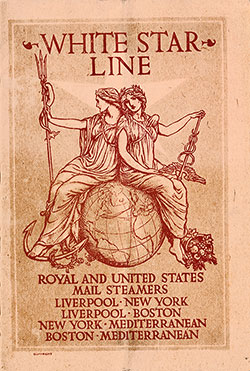 Front Cover, 1906-03-08 RMS Cymric Passenger List