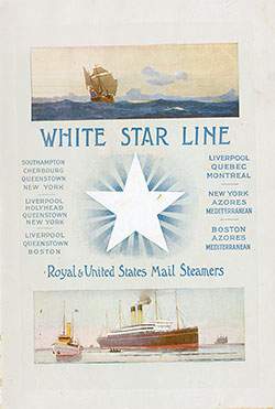 Front Cover, 1909-12-08 RMS Oceanic Passenger List