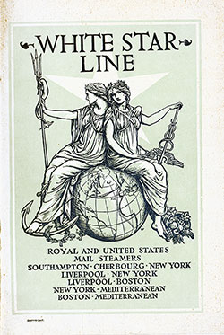 Front Cover, 1907-08-14 RMS Republic Passenger List