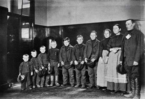 A German Family of One Daughter and Seven Sons
