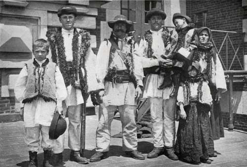 Roumanian Shepherd's Family as They Appeared on landing in New York