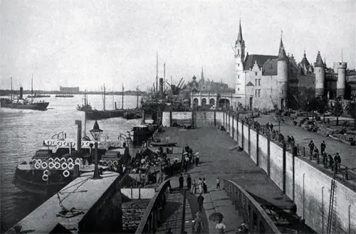 Large Floating Pontoon at Antwerp, Belgium