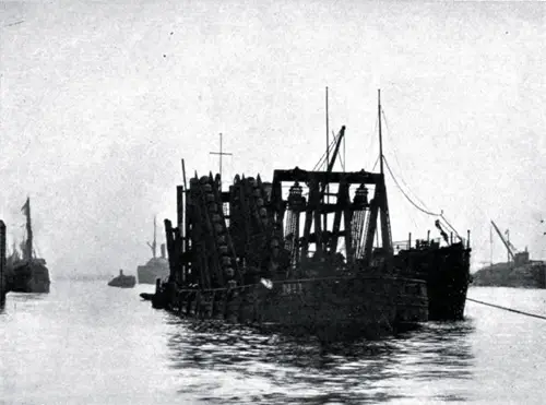 Dredger Working in Glasgow Harbor.